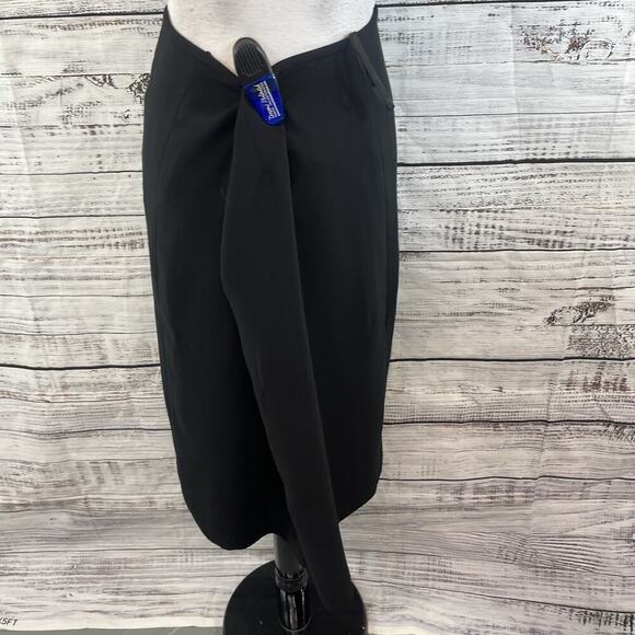 Suit Studio Skirt Plus sz 18 Classic Black Straight Knee Career Business Church - Picture 6 of 7